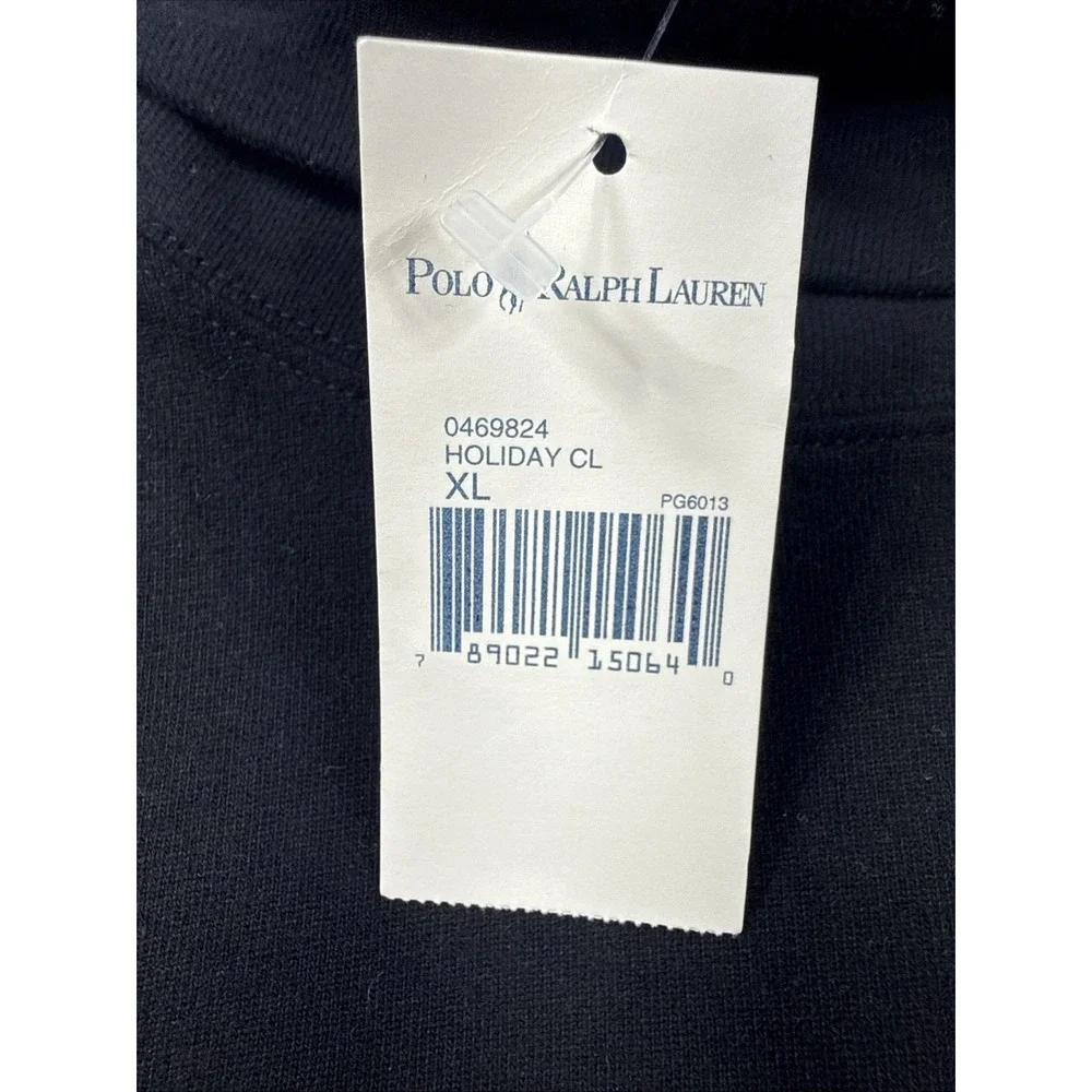 NWT Polo Ralph Lauren Mens Soft Cotton Turtleneck T-shirts Size XL Color Black